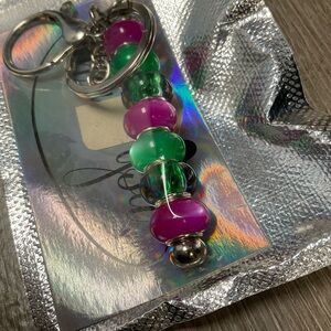 Colorful Beaded purse swag